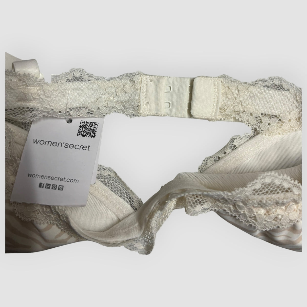 Soutien Women’secret Estampado Zebra com Renda