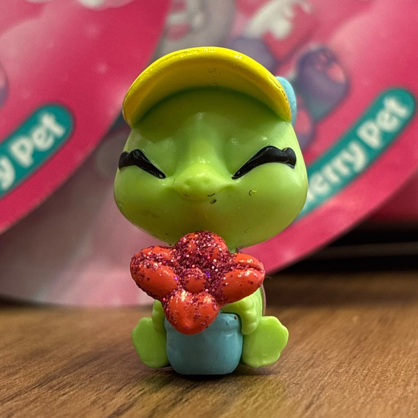 Cherry Pets Twin Time Lily 2B Tartaruga Verde com Flor Glitter
