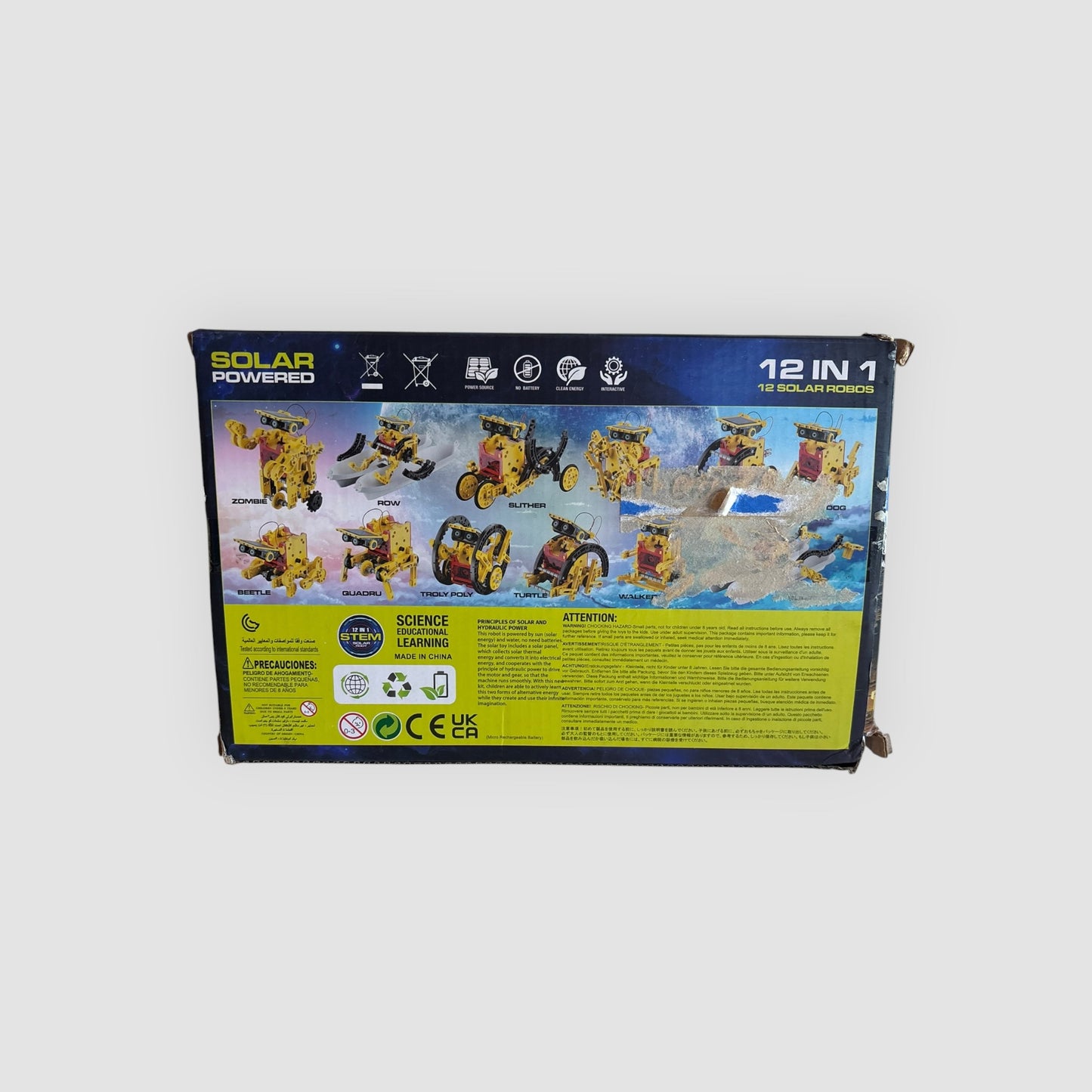 Kit Robô Solar STEM 12 em 1 | Peças Soltas