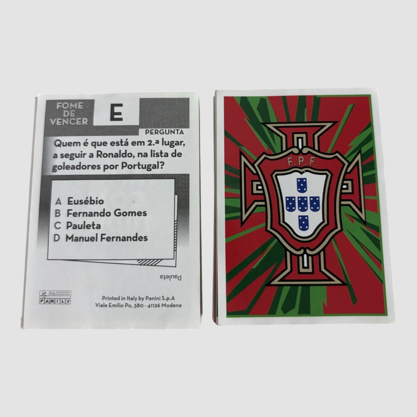 92 Cromos Fome de Vencer 2022 Continente