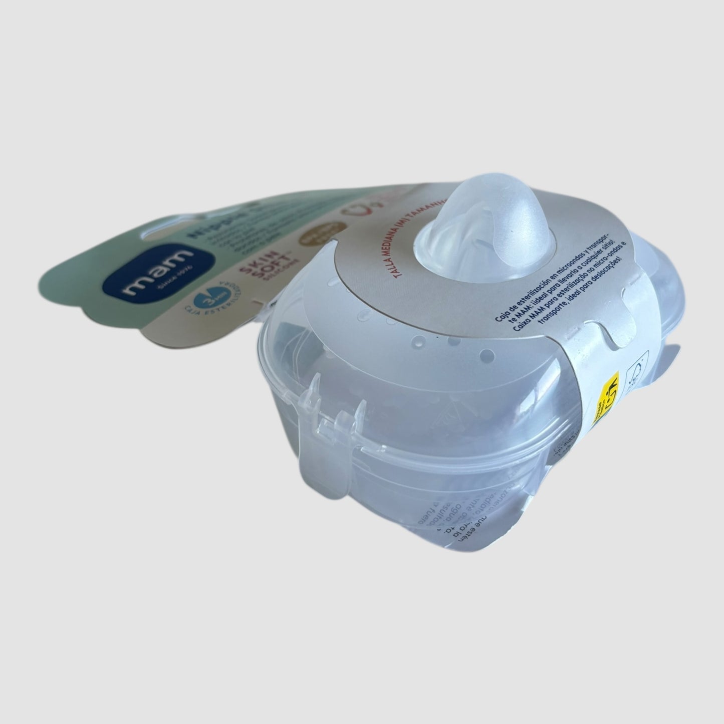MAM Pregador de Silicone SkinSoft pack 2 unidades tamanho M Novo