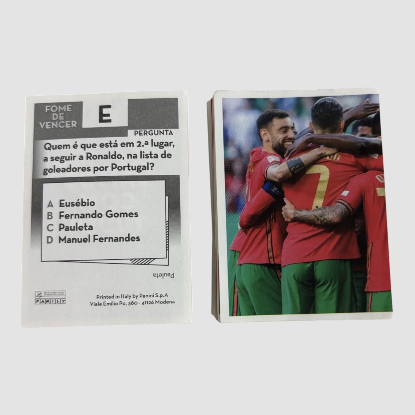 132 Cromos Fome de Vencer 2022 Continente