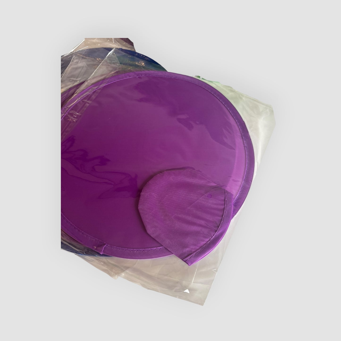 Conjunto de 9 Discos Voadores Dobráveis com Bolsa | 3 Cores | Novos