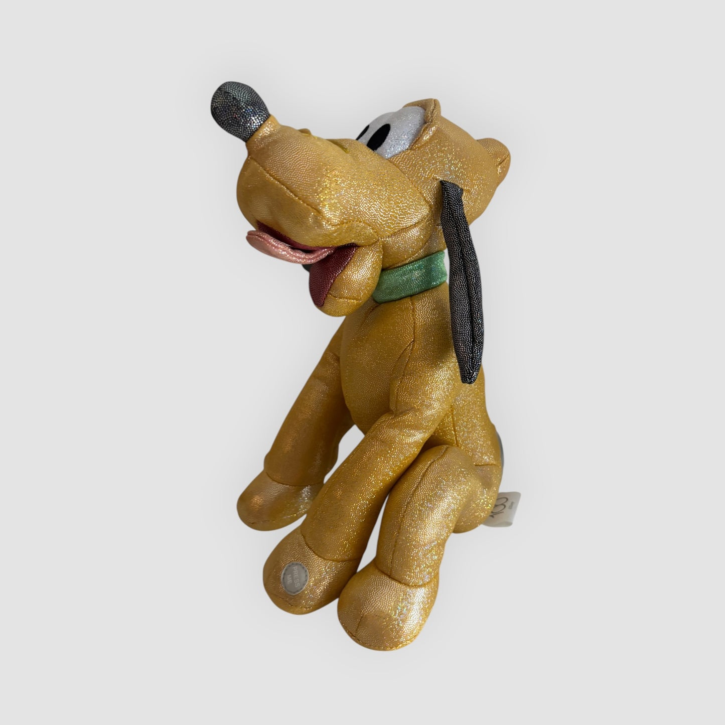 Disney Pluto Glitter 100 Anos 30cm com Som (Não Funciona)
