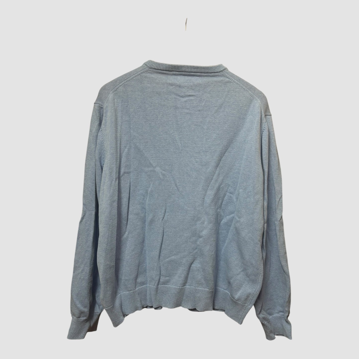 Camisola de Malha Homem Amazon Essentials XL Azul Claro Decote em V
