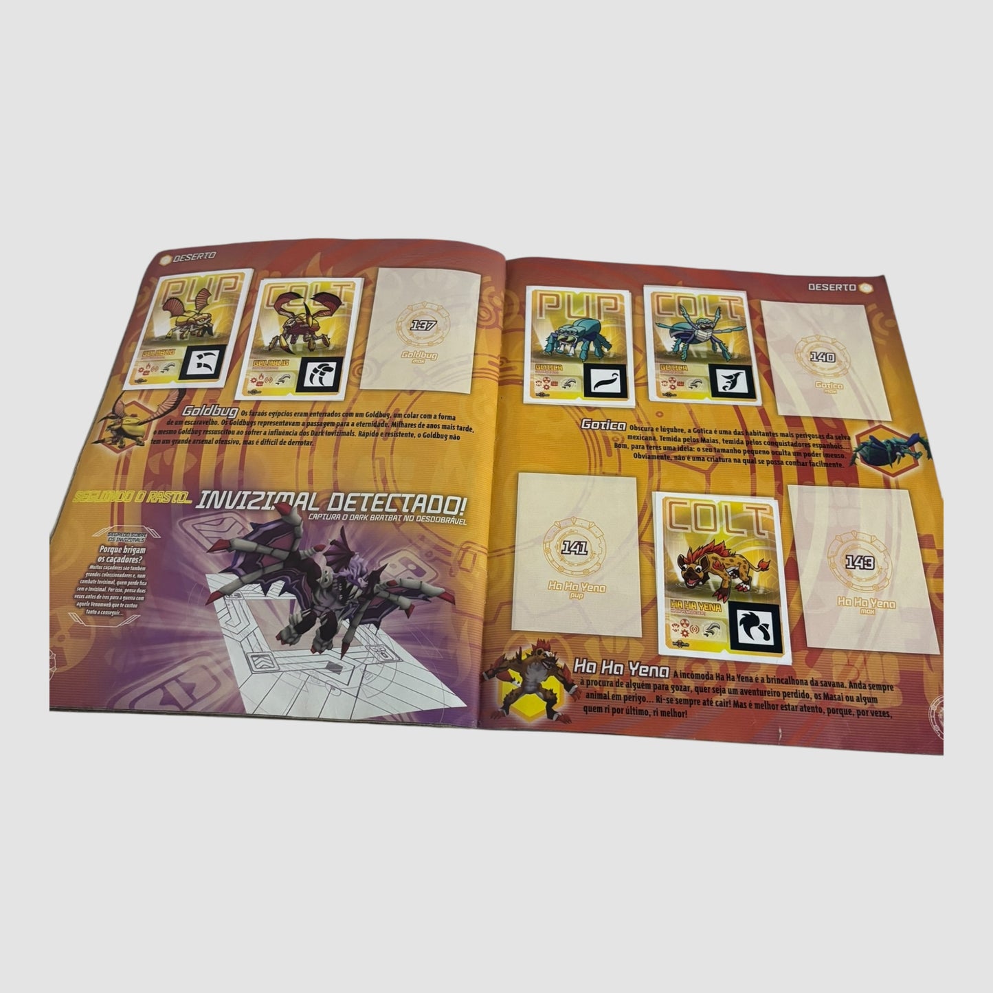 Caderneta Invizimals Panini em falta 47 Cromos
