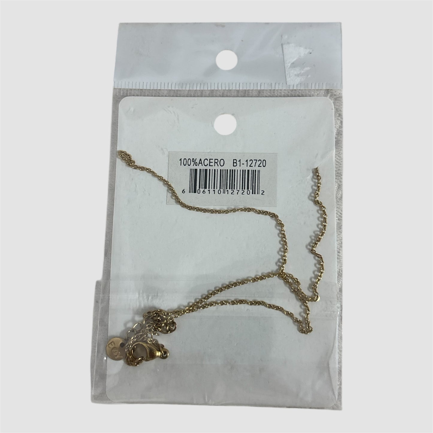 Colar signo caranguejo dourado aço Novo