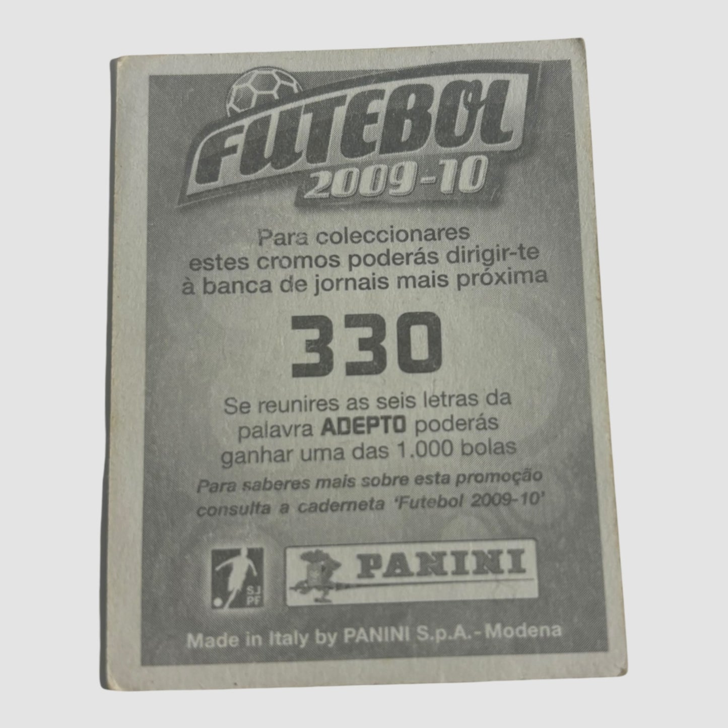 Cromo N 330 Futebol 2009/2010 Panini João Moutinho