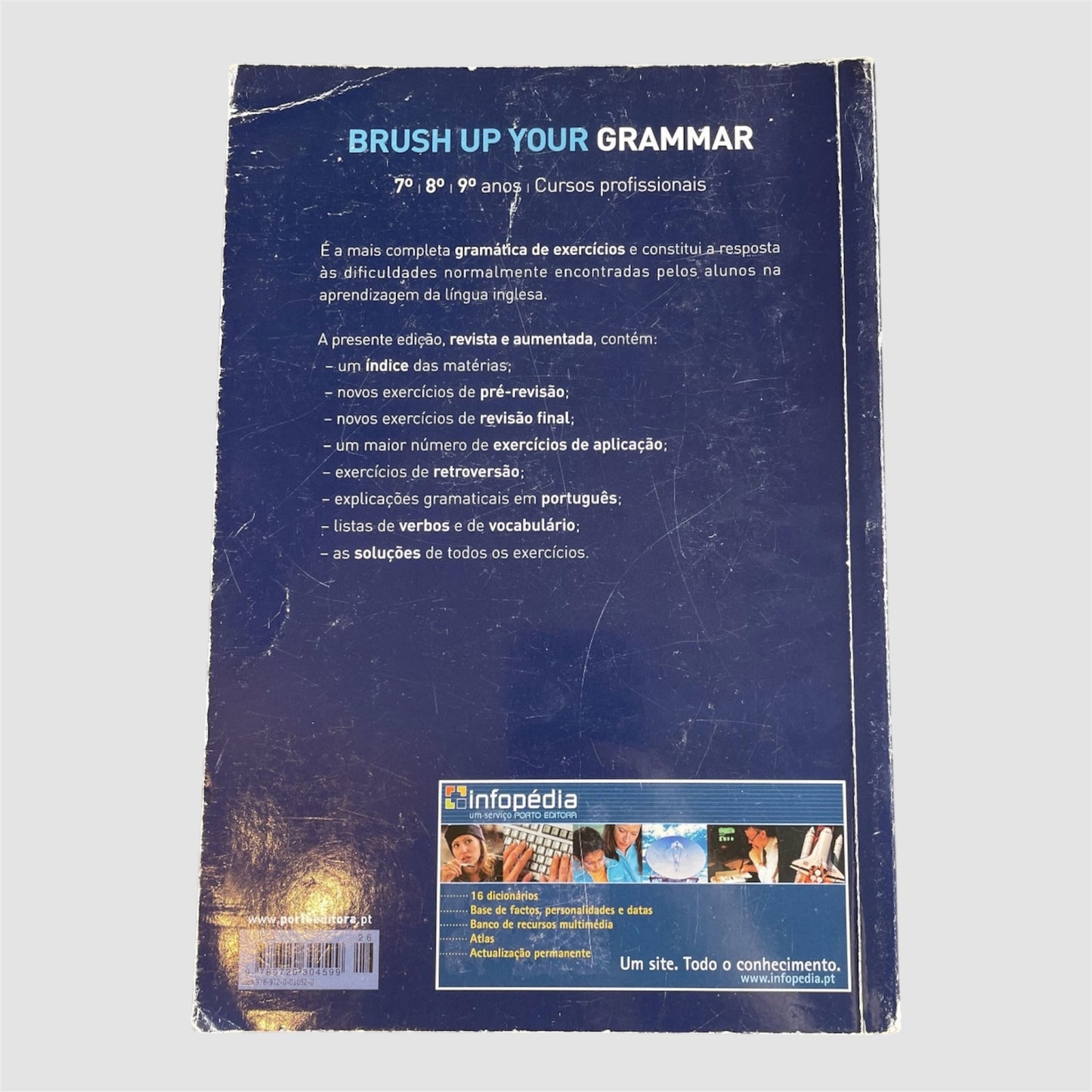 Livro exercícios Inglês “Brush Up Your” Grammar de Manuela Sottomayor