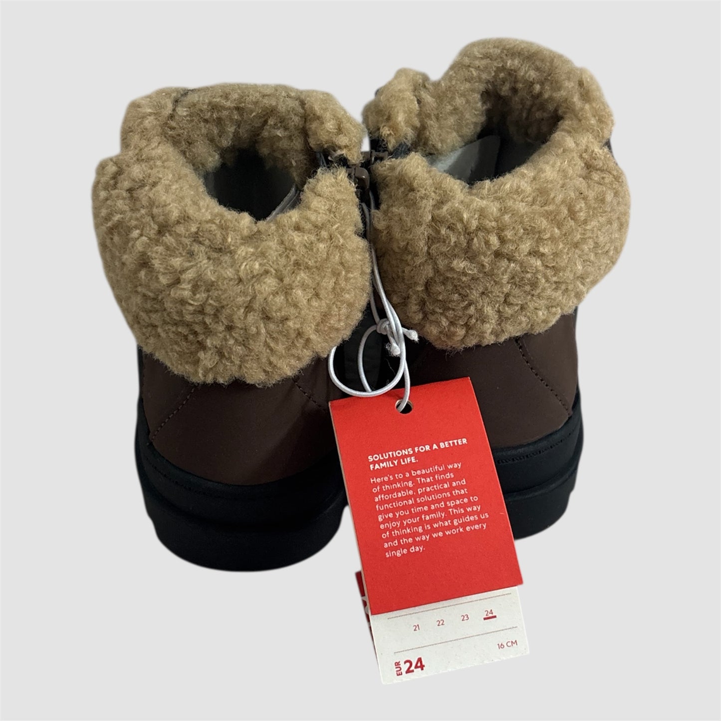 Botas forradas - Castanho Zippy Novos tamanho 24