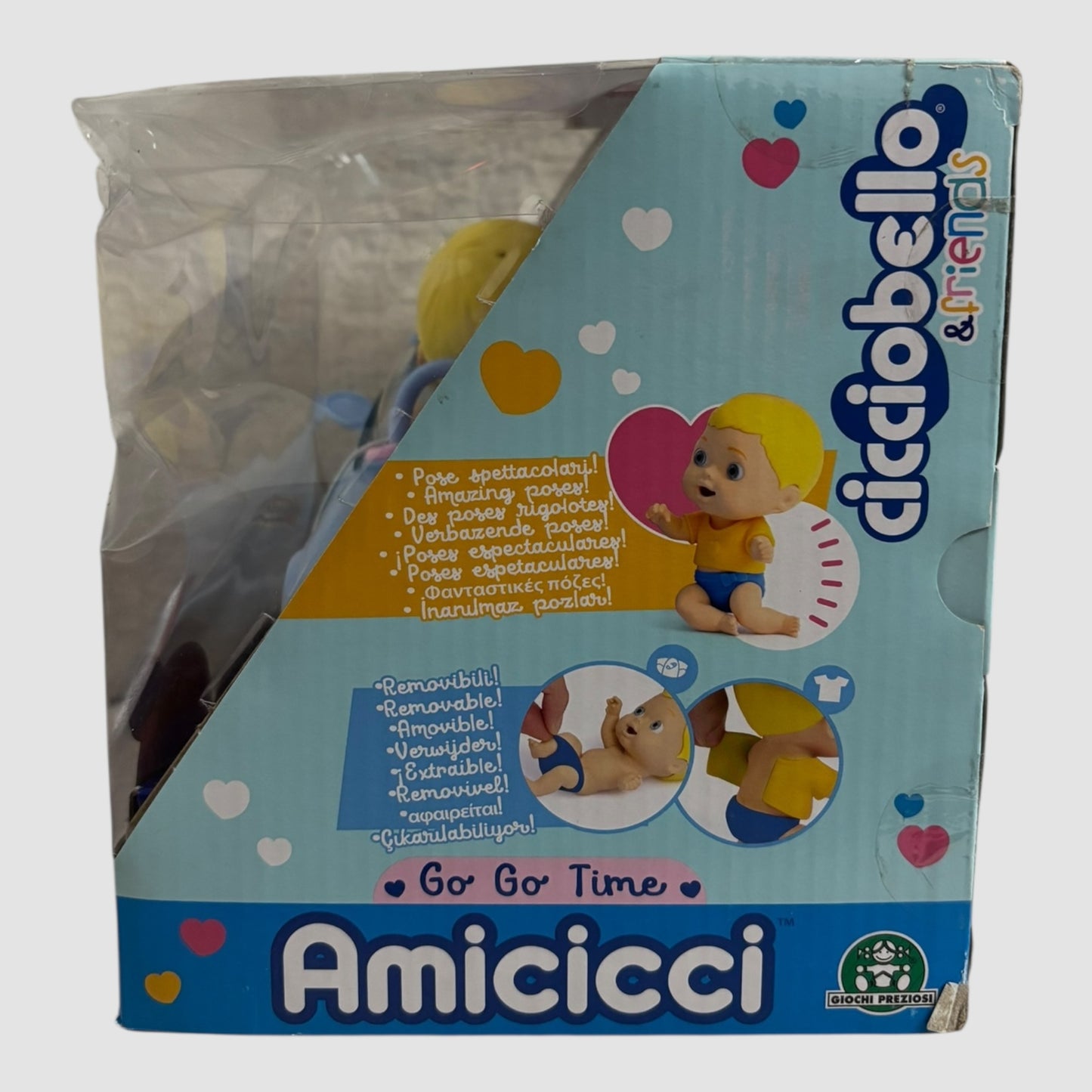 Brinquedo carro descapotável Amicicci Cicciobello Novo