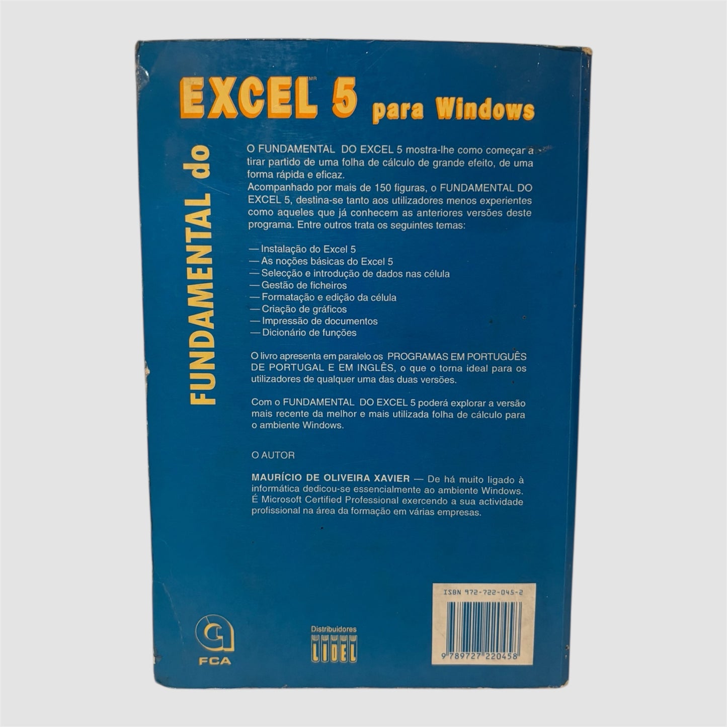 Fundamental do Excel 5 para Windows — Maurício Xavier (4.ª edição) — Livro