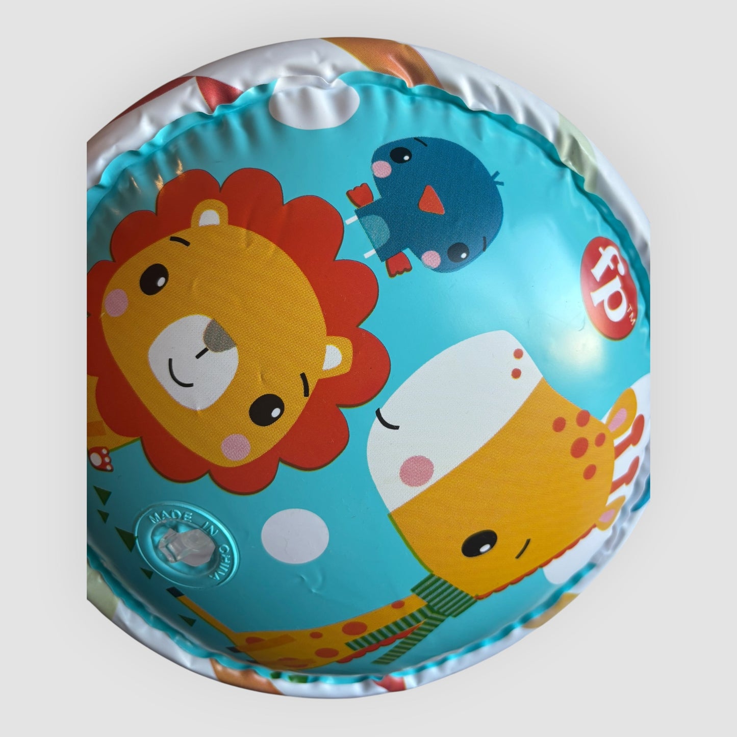 Fisher-Price Baby Roll Around – Rolo Insuflável para Bebés com 3 Bolas | 40 × 27 cm | Usado