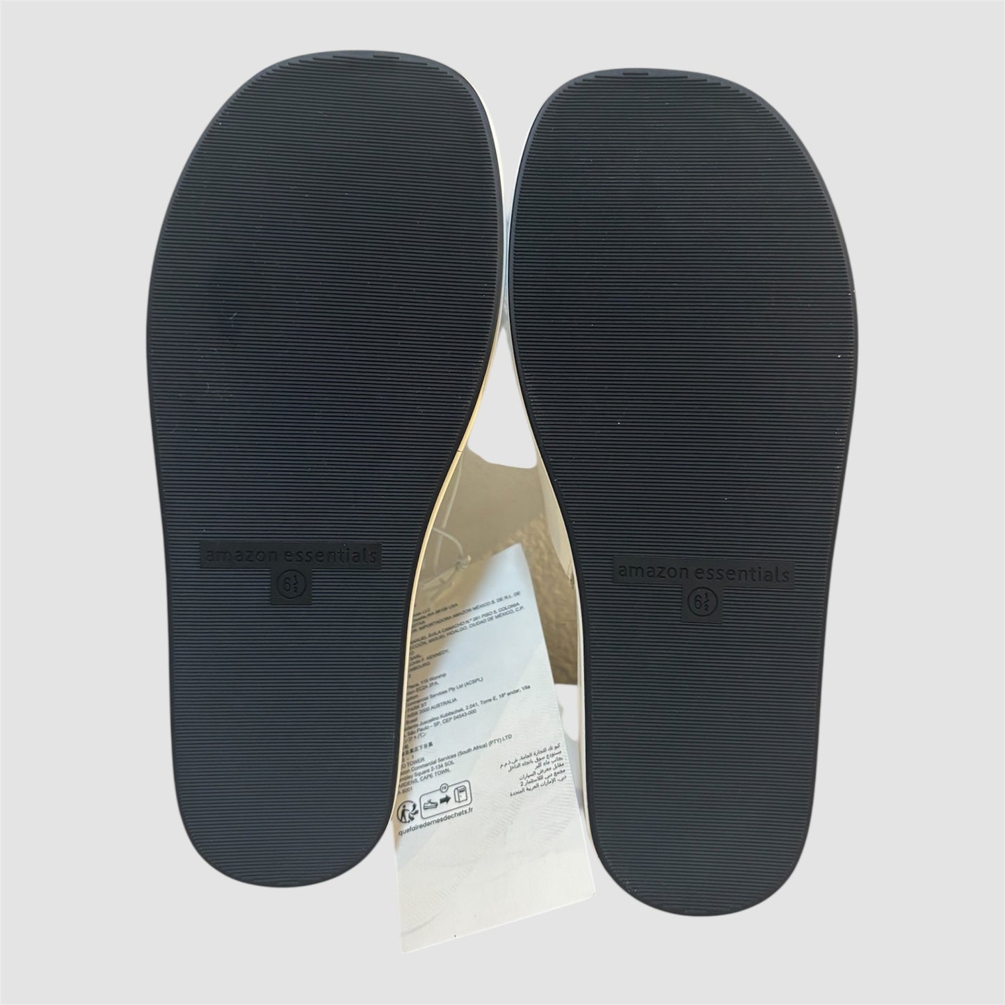 Sandálias Amazon Essentials brancas – Tamanho 37