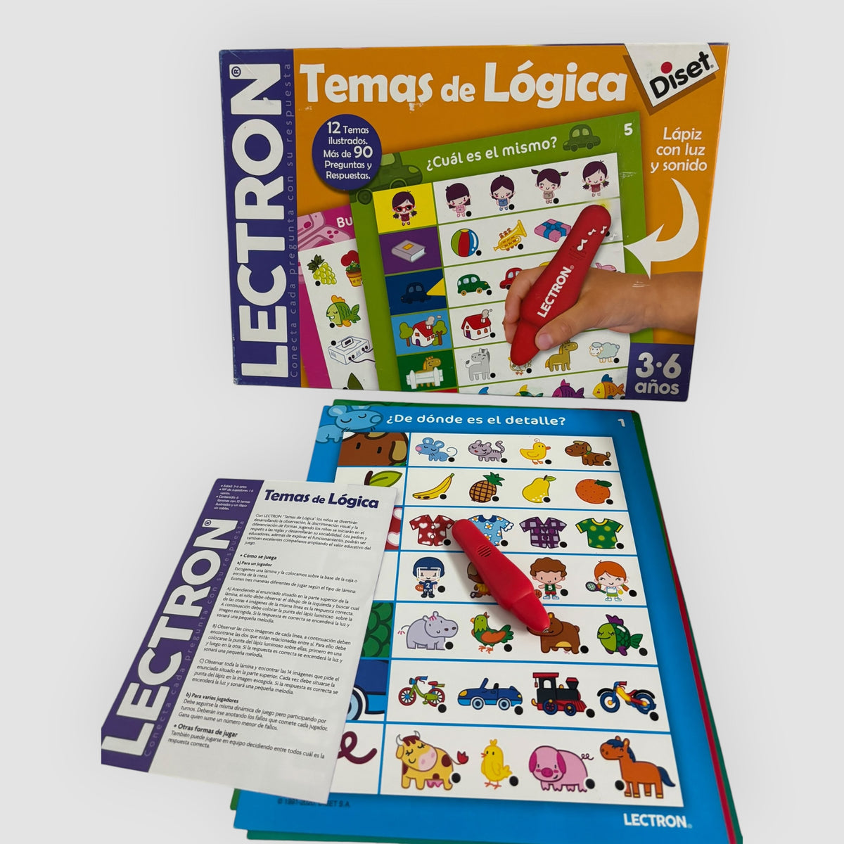 Diset Lectron – Temas de Lógica – Jogo Educativo 3 a 6 Anos