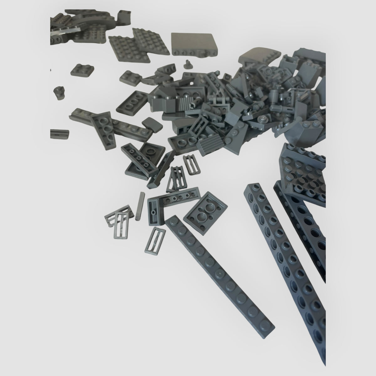 LEGO Original – Lote de 165 Peças Sortidas Cinzento Escuro