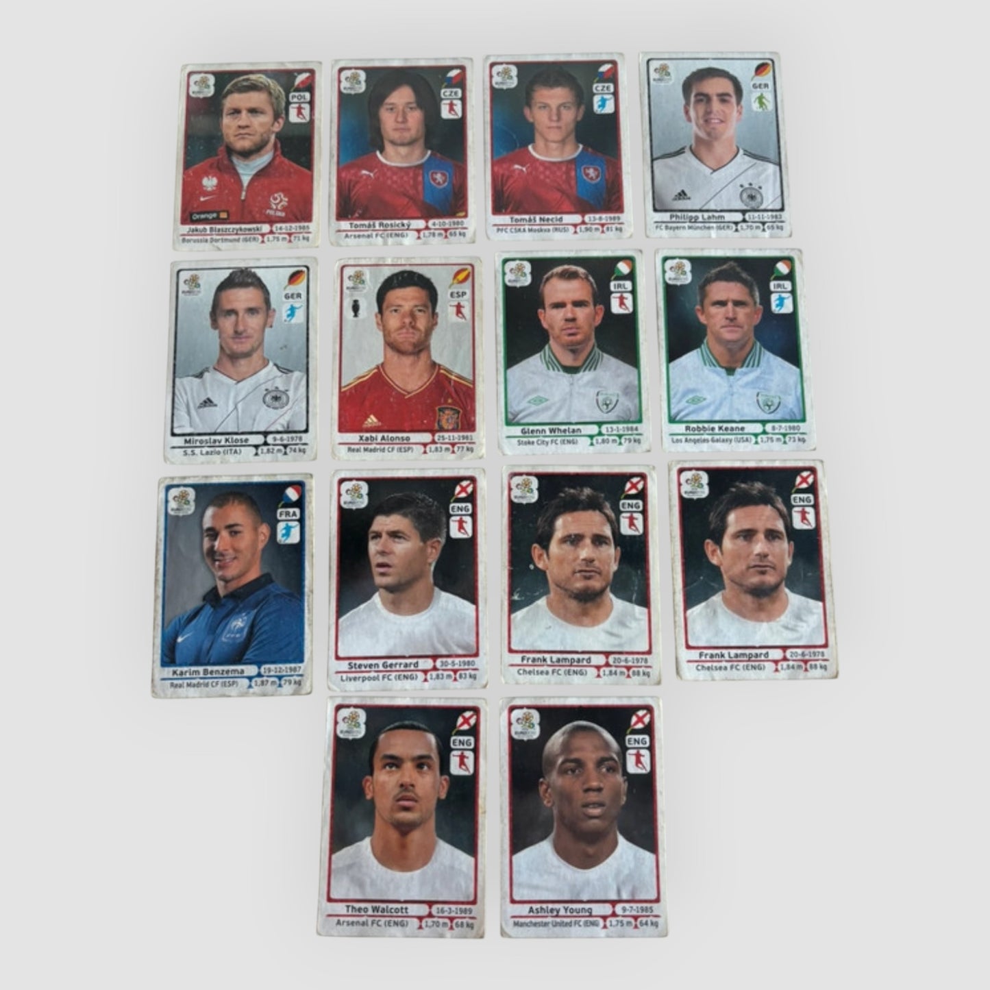 14 Cromos UEFA Euro 2012 Poland-Ukraine Panini