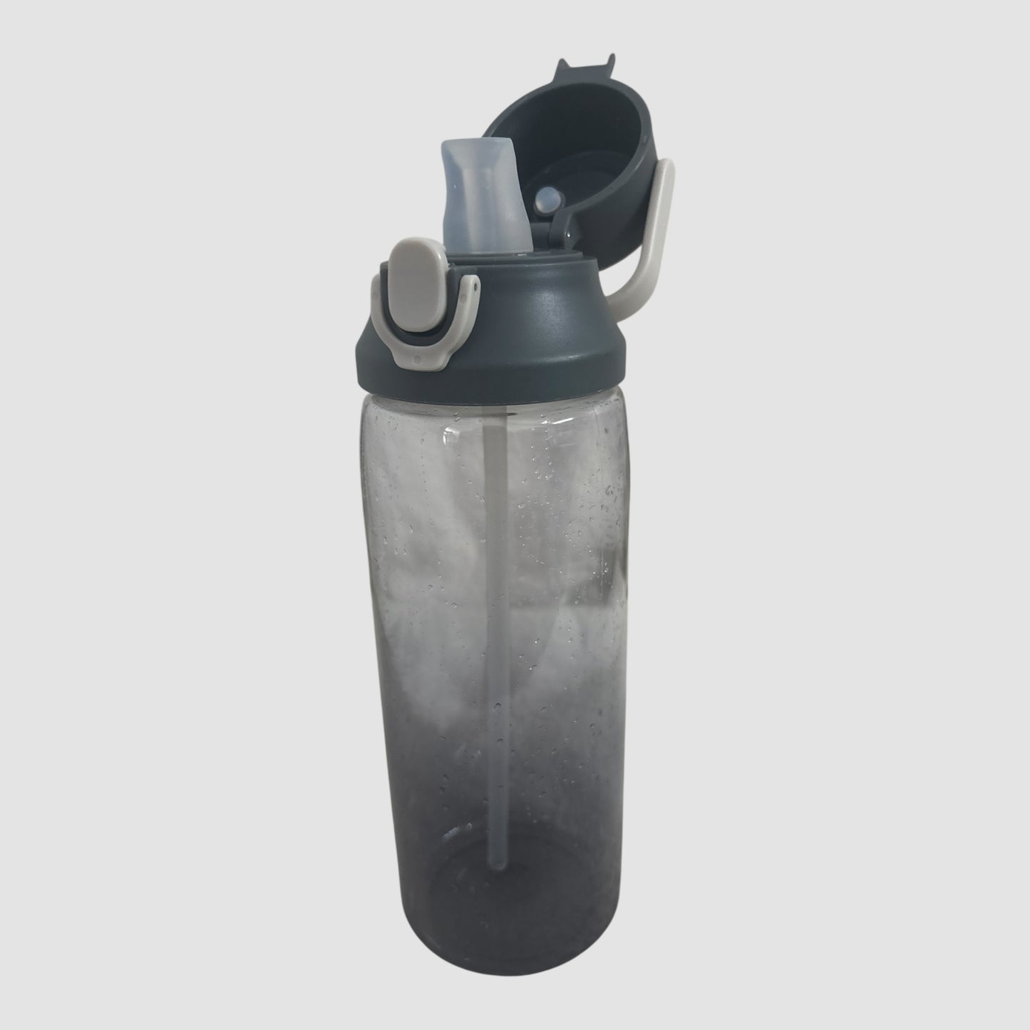 Garrafa de água 800 ml com palhinha e fecho de segurança