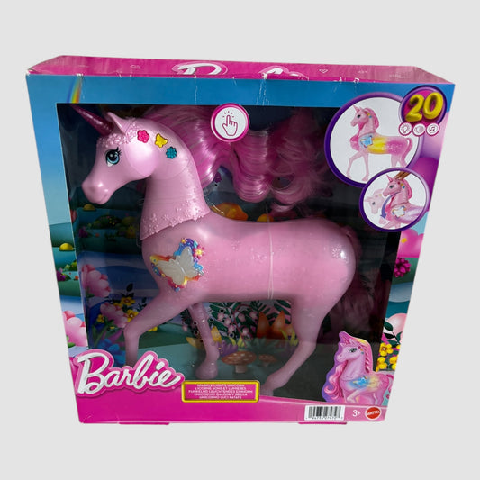 Barbie Unicórnio com luzes e Som Novo