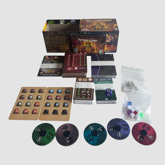 Gloomhaven: Botões e Bichos (Cephalofair) – Jogo de Mesa Solo (1 Jogador) +10 anos – 20 min – Versão Espanhol Novo