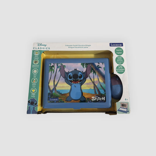 Computador Educativo Disney Stitch Lexibook 170 Atividades | Inglês/Alemão | Novo