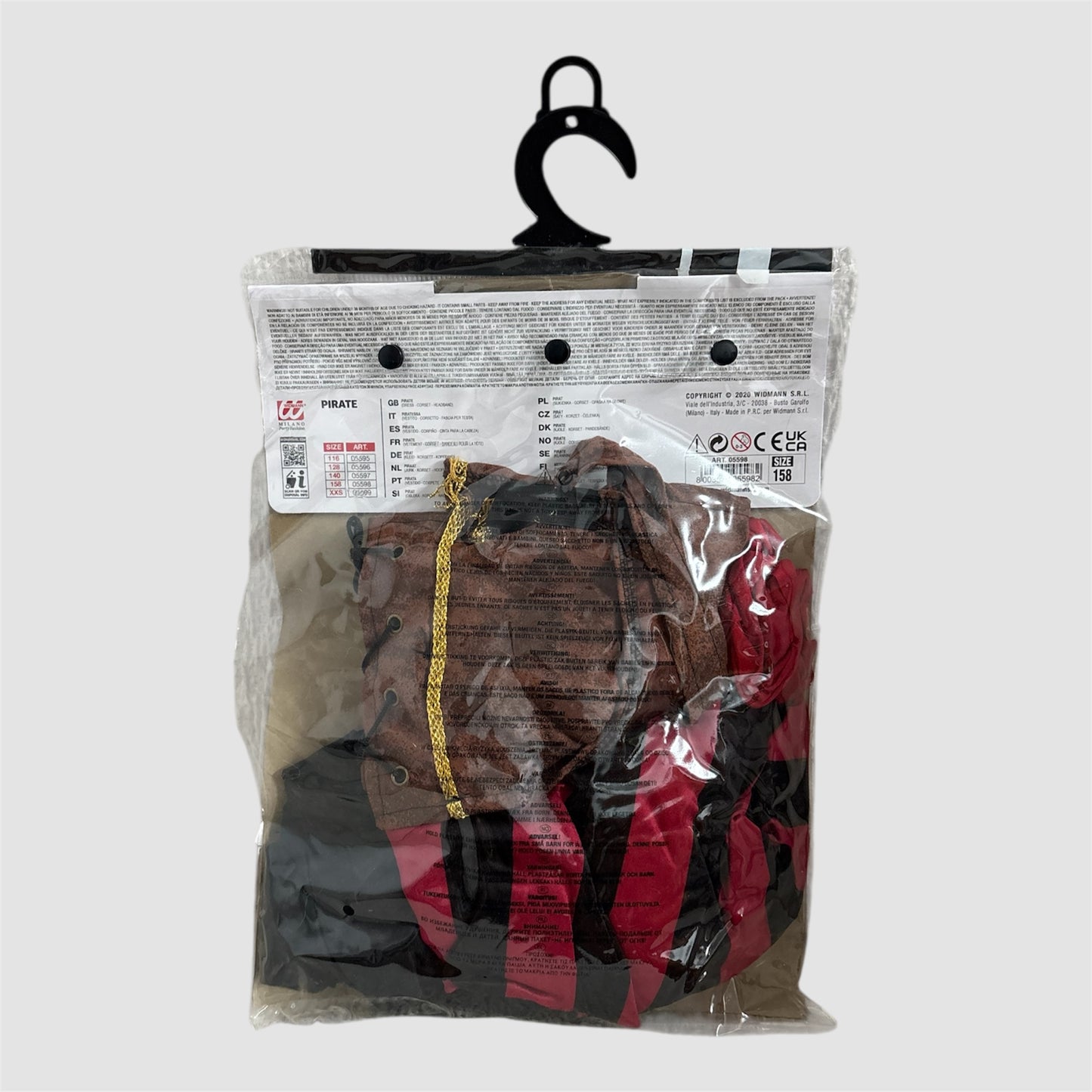 Disfarce Pirata Menina 11-13 anos