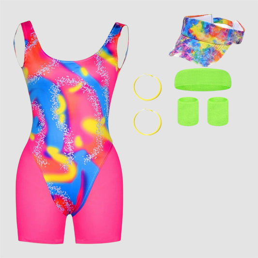 Disfarce fato treino mulher anos 80 tamanho M Novo