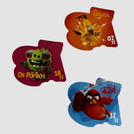 3 Tazos Angry Birds continente