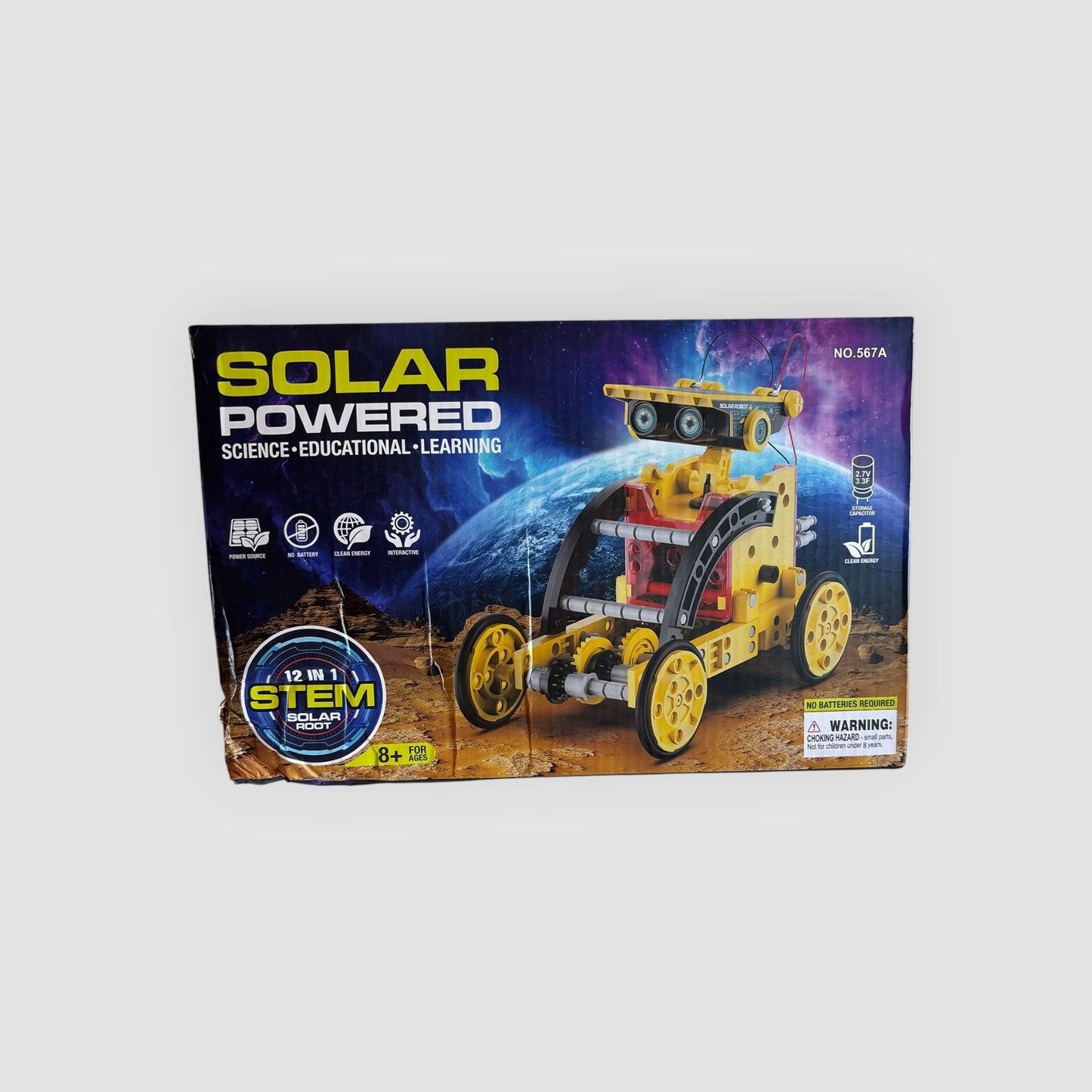 Kit Robô Solar STEM 12 em 1 | Peças Soltas