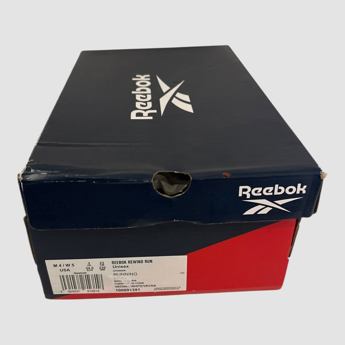 Sapatilhas Reebok Rewind Run Azul Marinho e Branco Tamanho 34.5 Novas
