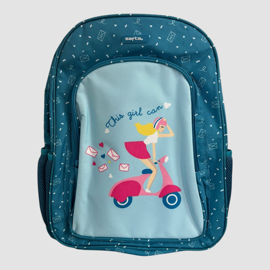 Mochila escolar Safta Vespa 33x14x42 cm Nova