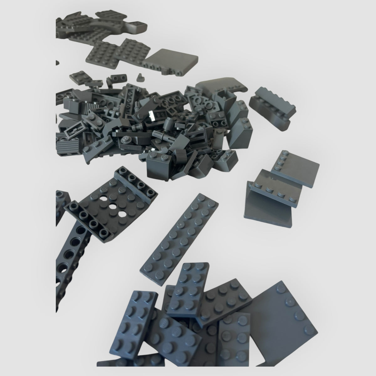 LEGO Original – Lote de 165 Peças Sortidas Cinzento Escuro