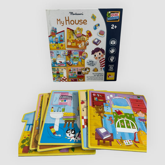 Jogo Educativo Montessori My House Lisciani – A Minha Casa  +2 Anos