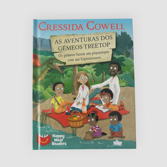 Cressida Cowell – As Aventuras dos Gémeos Treetop: Os Gémeos Fazem um Piquenique com um Espinossauro 📚🦕🍔