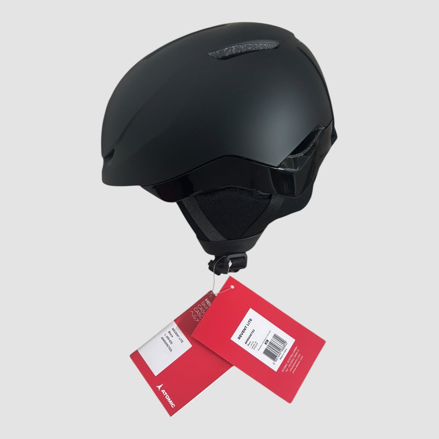 Capacete Atomic Revent Lite Preto Ski e Snowboard 59-63 cm Novo com Etiqueta