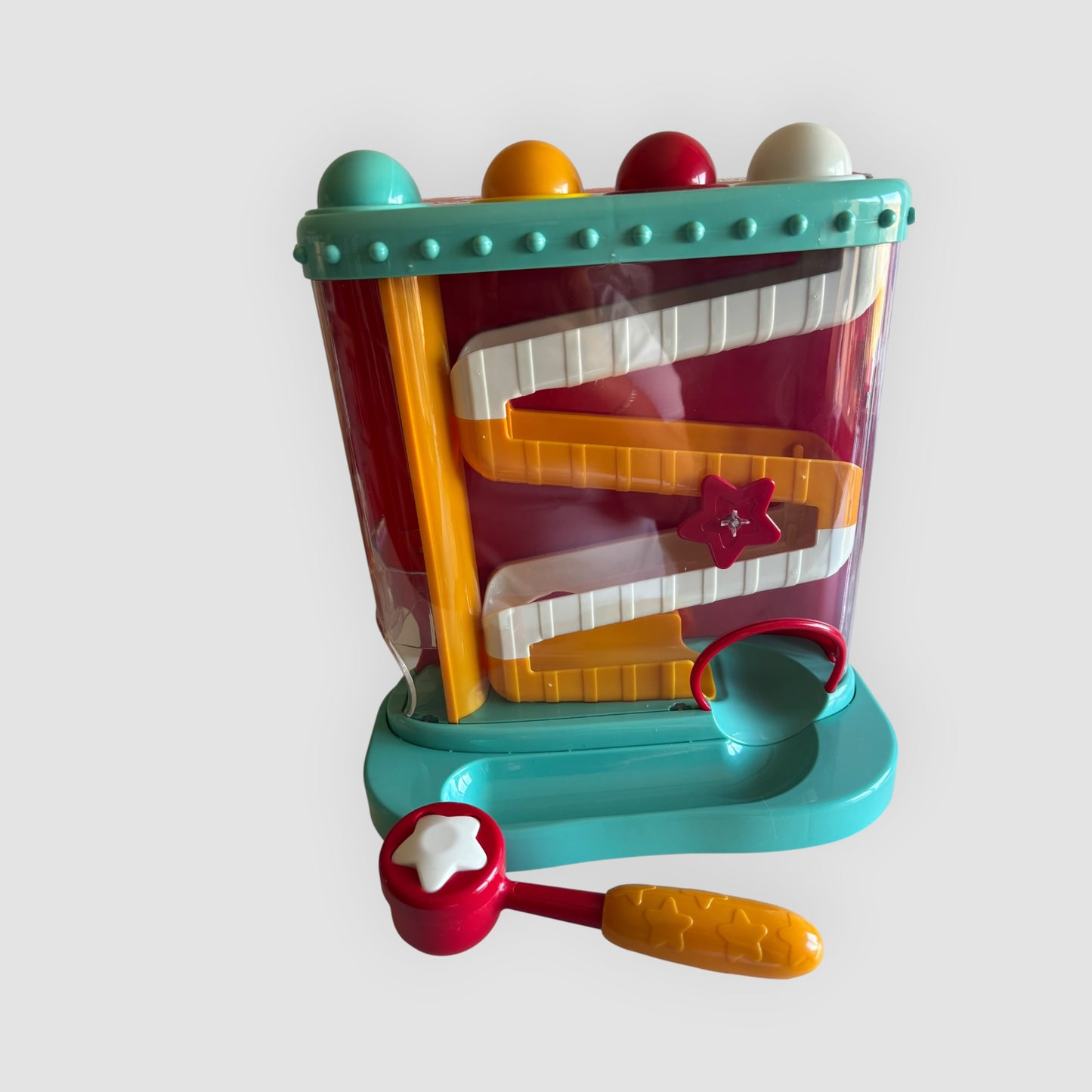 Battat Libra e Roda – Labirinto de Bolas com Martelo | Brinquedo de Motricidade