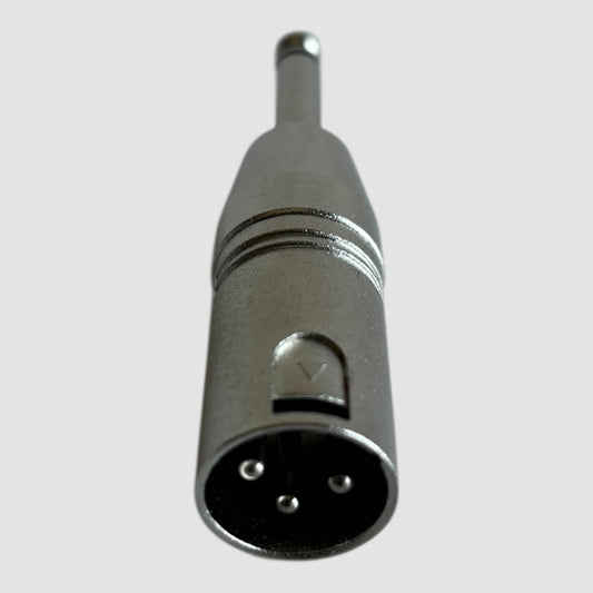 Audibax Adapatador Jack mono de 6,3 mm para XLR macho