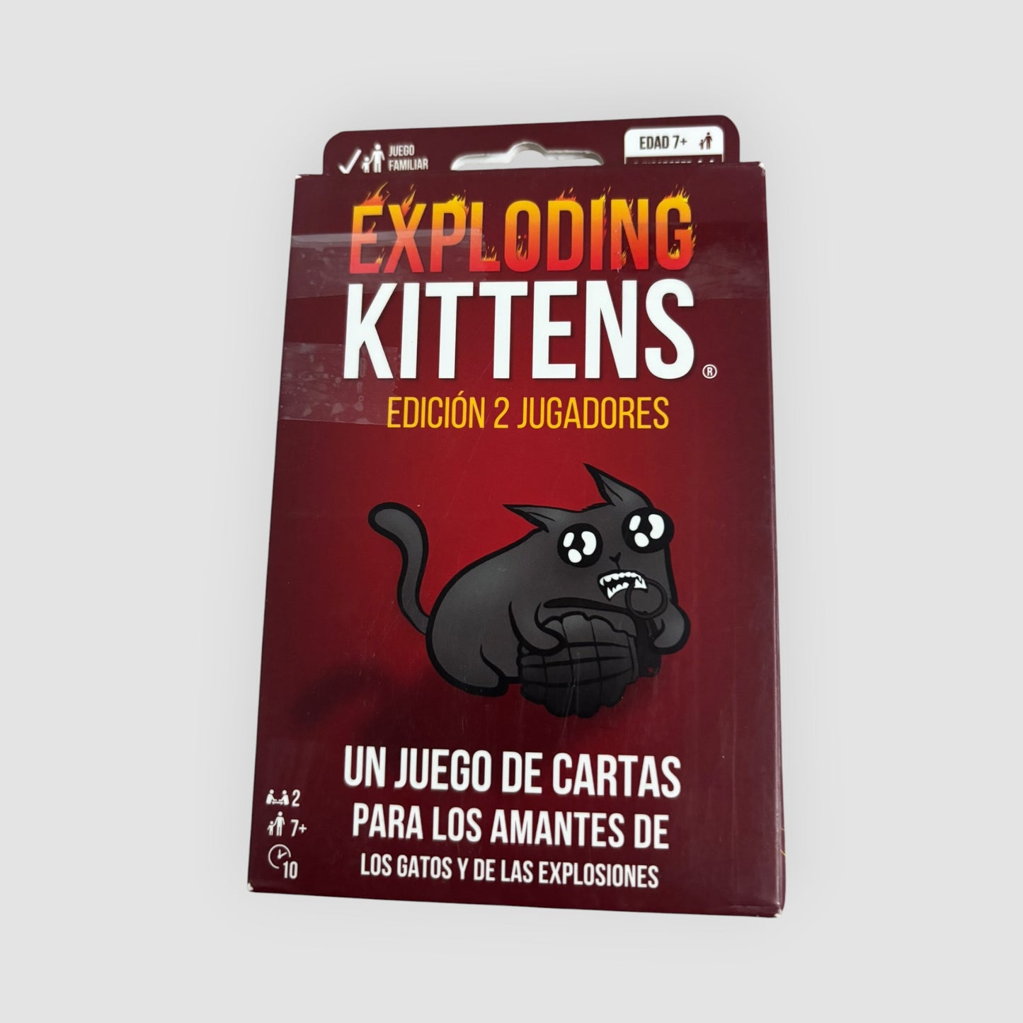 Exploding Kittens Edição 2 Jogadores (Espanhol) | Cartas Novas Seladas | Caixa Danificada
