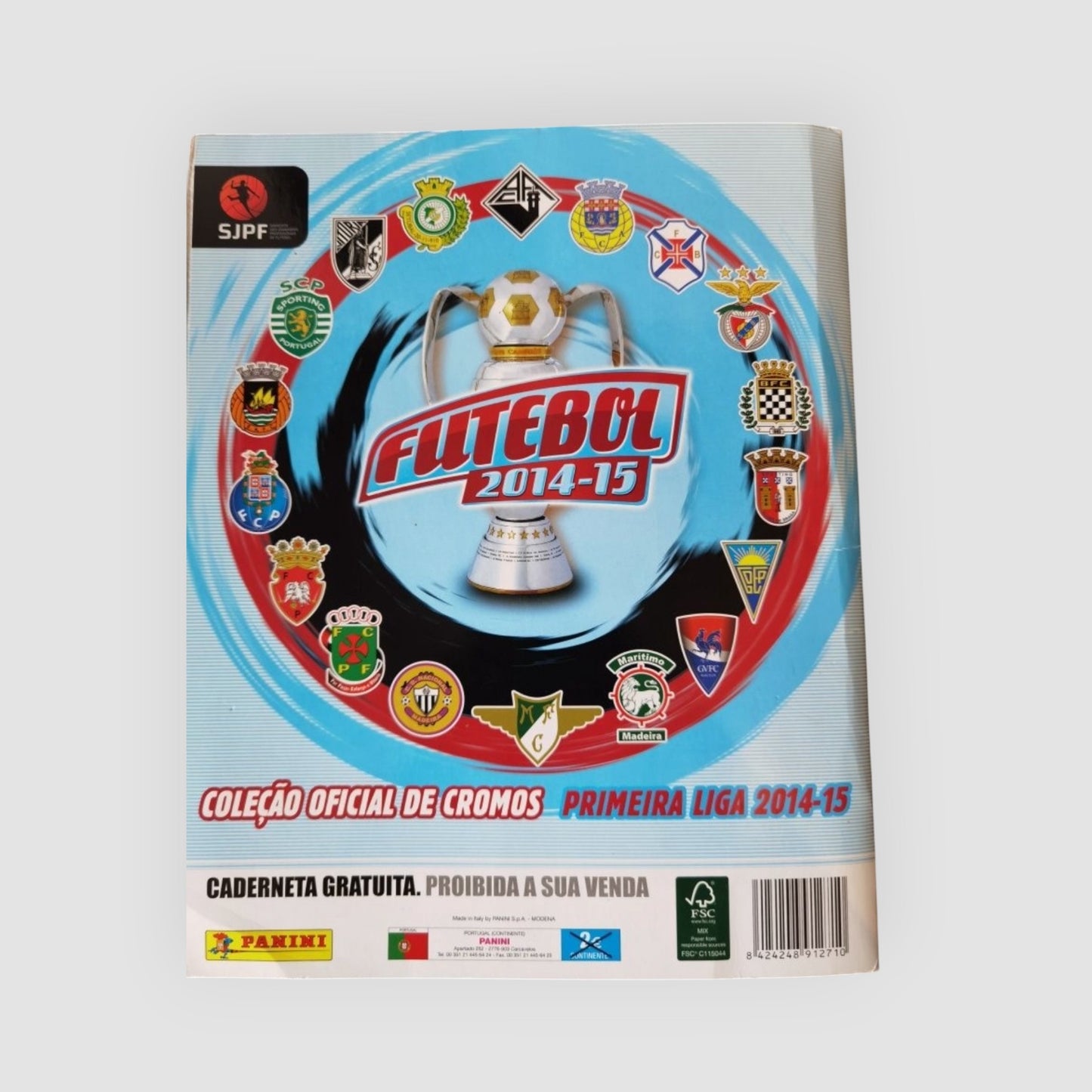 Caderneta coleção cromos futebol 2014/2015 Panini