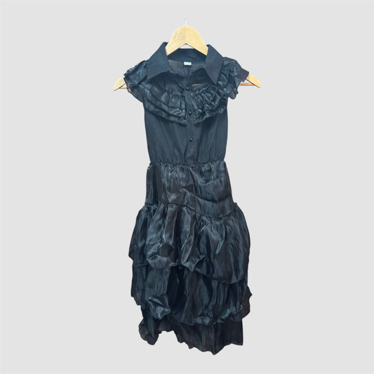 Disfarce Wednesday Addams menina 6-7 anos (120cm)