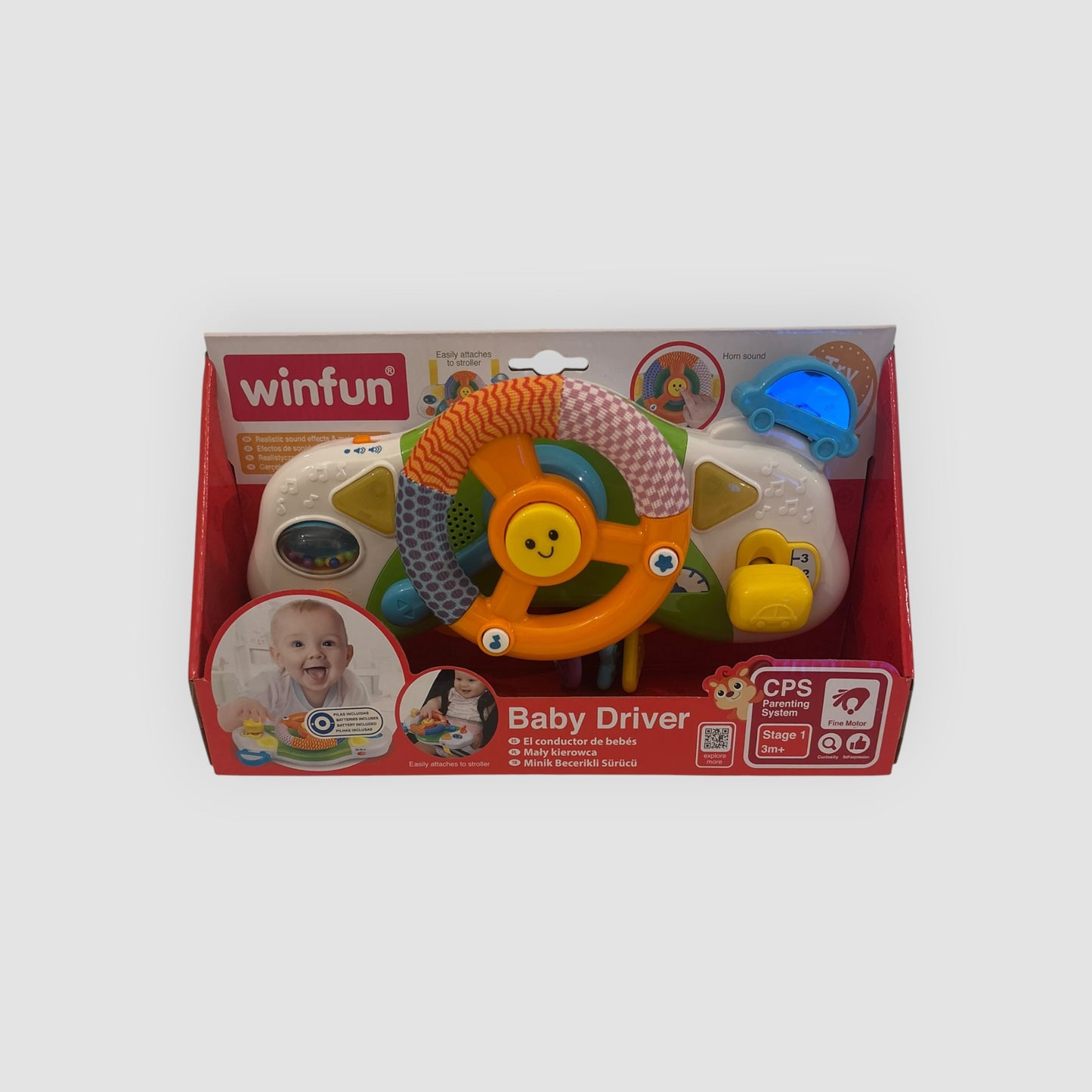 Winfun Baby Driver | Volante Interativo para Carrinho de Bebé | Novo