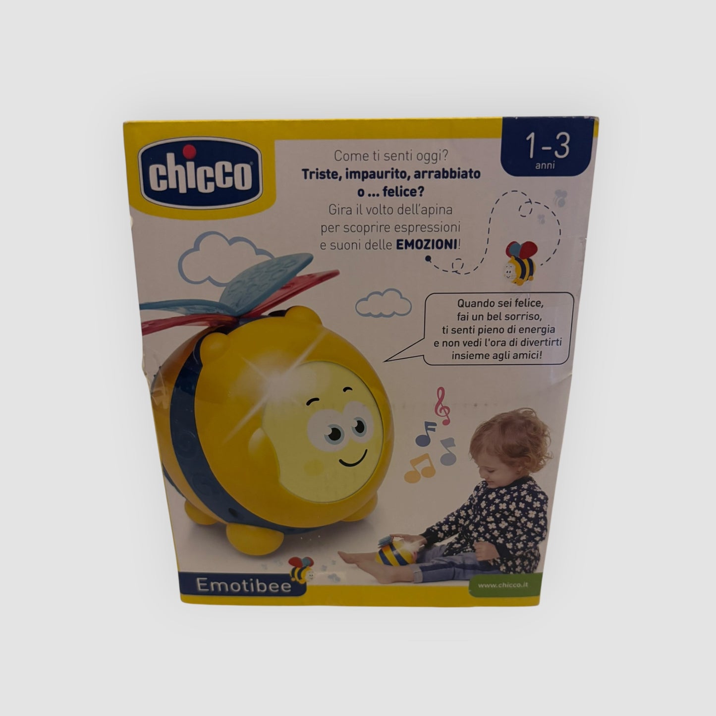 Chicco Emotibee  Brinquedo Educativo Interativo Emoções (1-3 Anos) Novo Deadstock