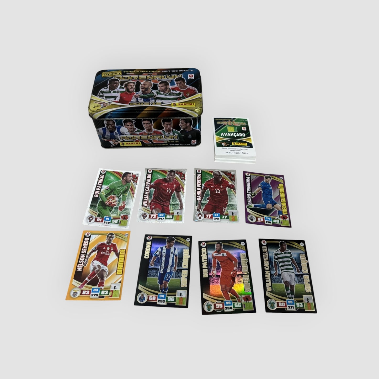 37 Cartas Adrenalyn 2015/2016 Panini + Caixa
