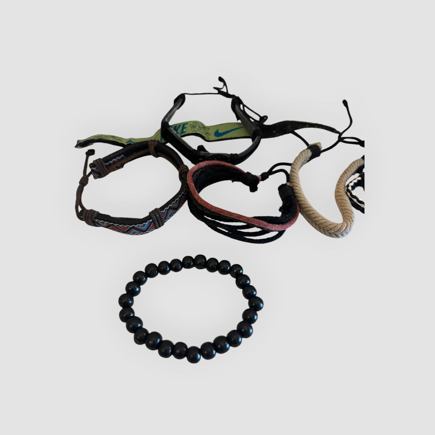 Lote 7 Pulseiras Masculinas