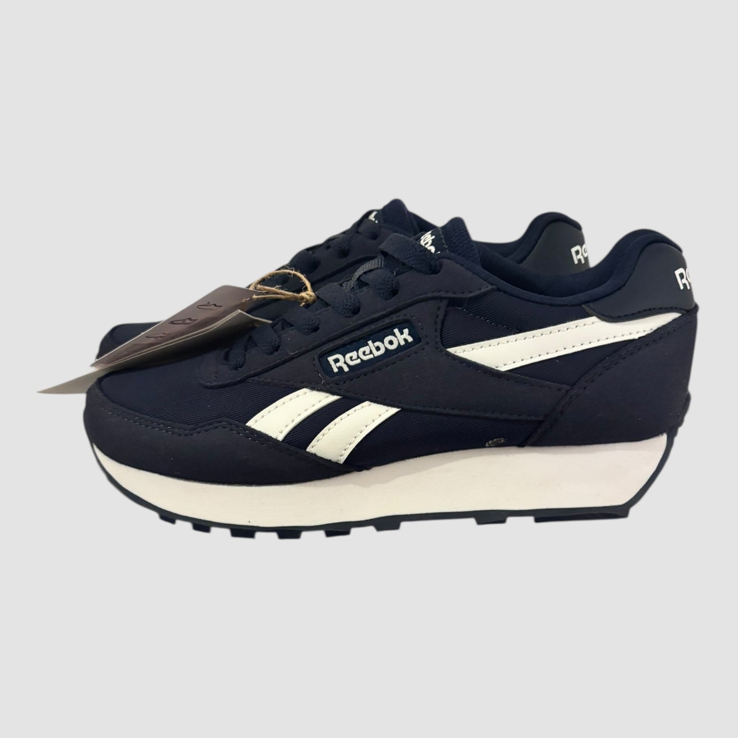 Sapatilhas Reebok Rewind Run Azul Marinho e Branco Tamanho 34.5 Novas