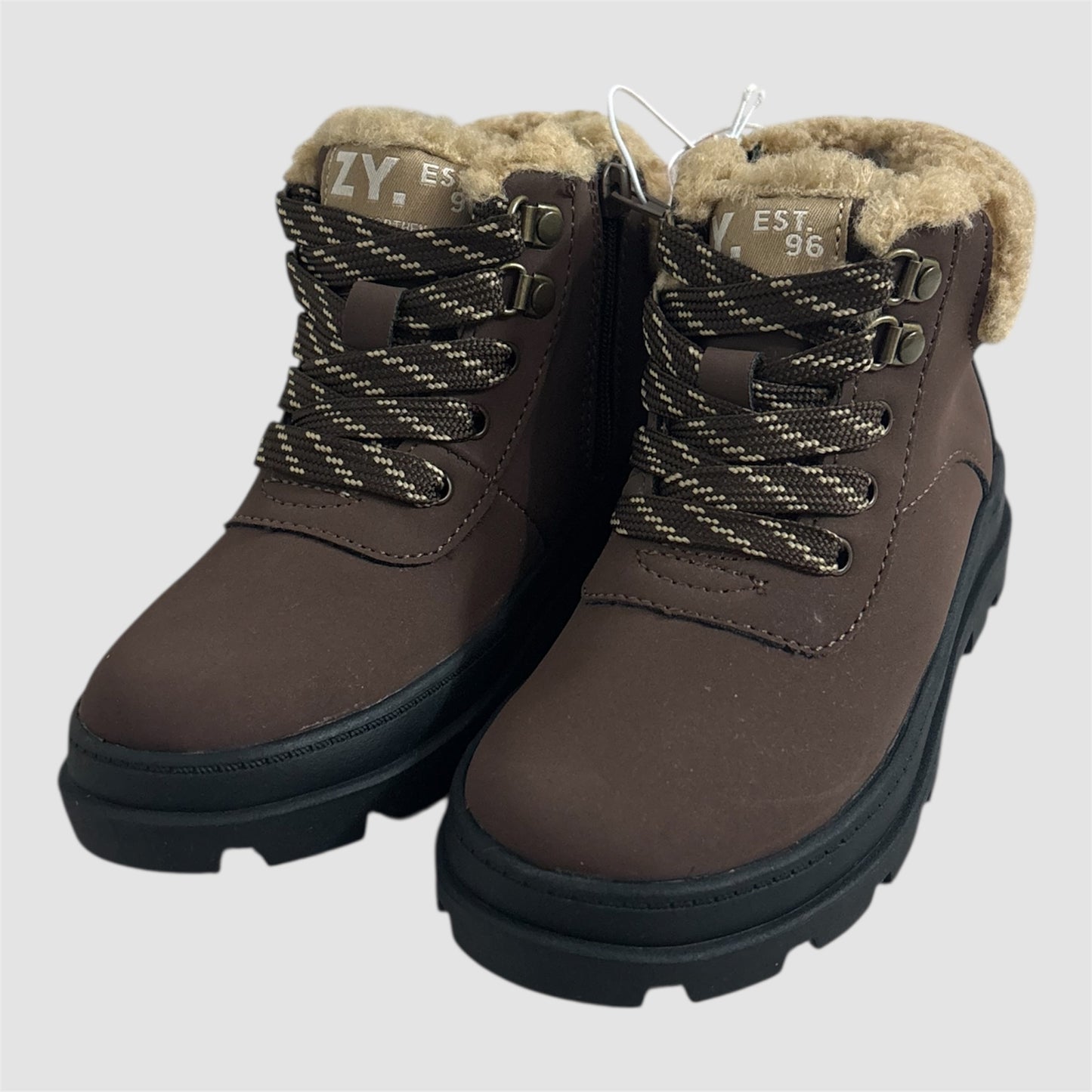 Botas forradas - Castanho Zippy Novos tamanho 24