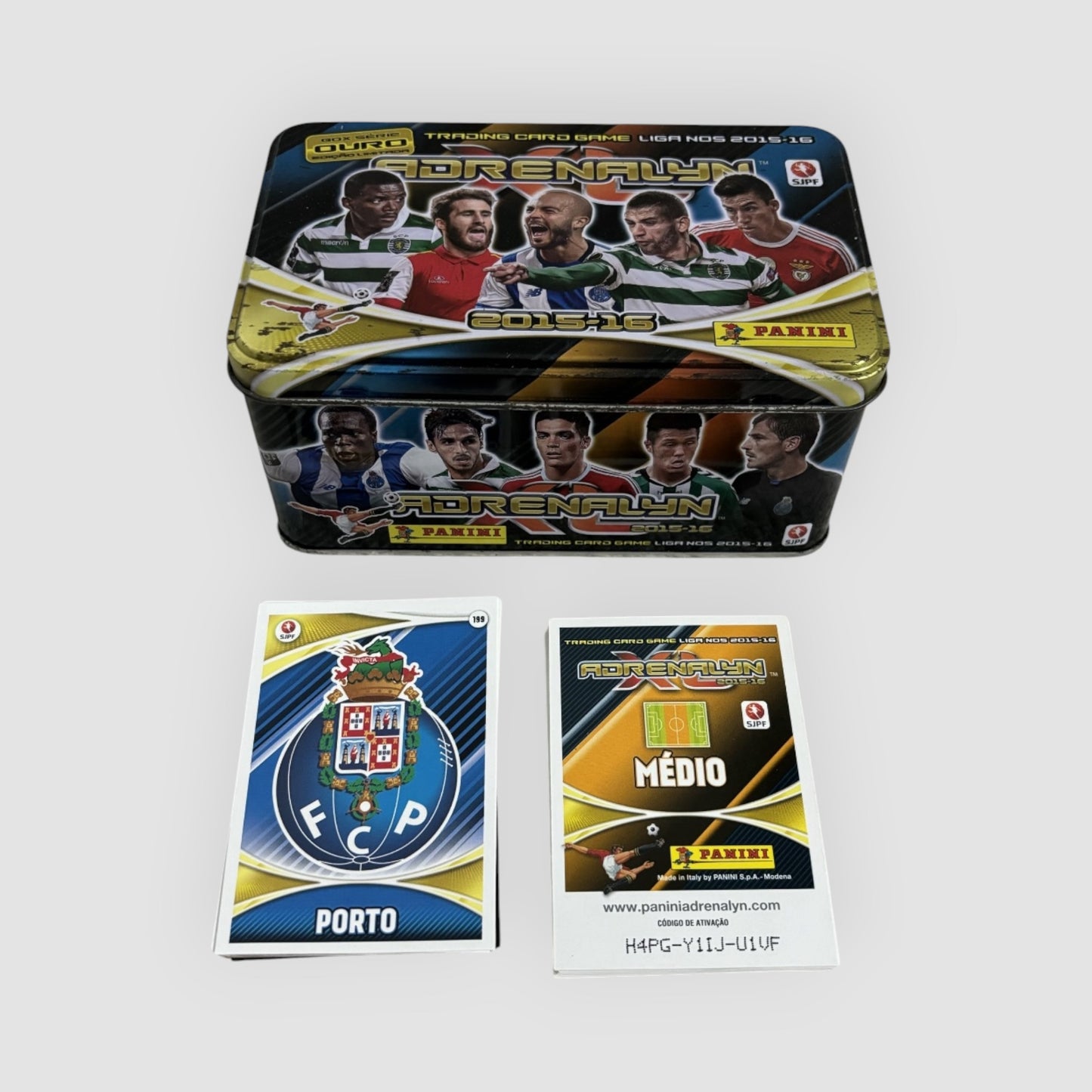 37 Cartas Adrenalyn 2015/2016 Panini + Caixa