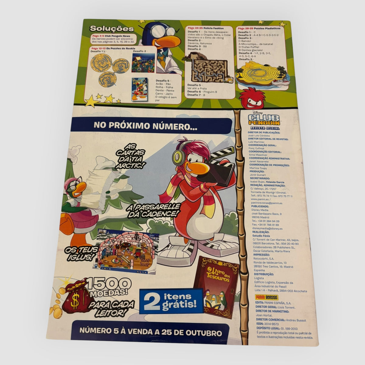 Revista Oficial Disney Club Penguin Nº 4 – Panini – Português