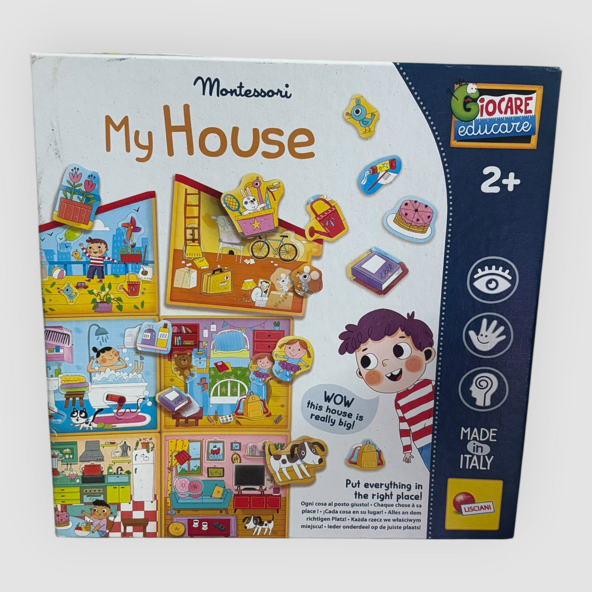 Jogo Educativo Montessori My House Lisciani – A Minha Casa  +2 Anos