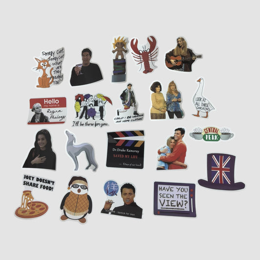 20 Stickers série Friends Novos